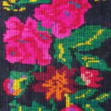 Charming Romanian rug with deers, lovely nature scenery on a floral background 155x205cm