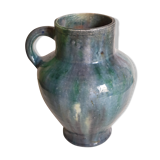 Ancient pottery with blue enamel 19th century