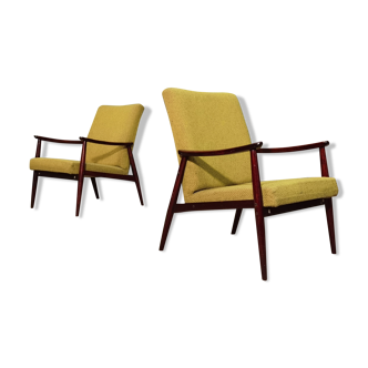 Paire de fauteuil Jitona Soběslav 1960