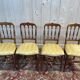 Set of 4 Napoleon III "Cathedral" chairs