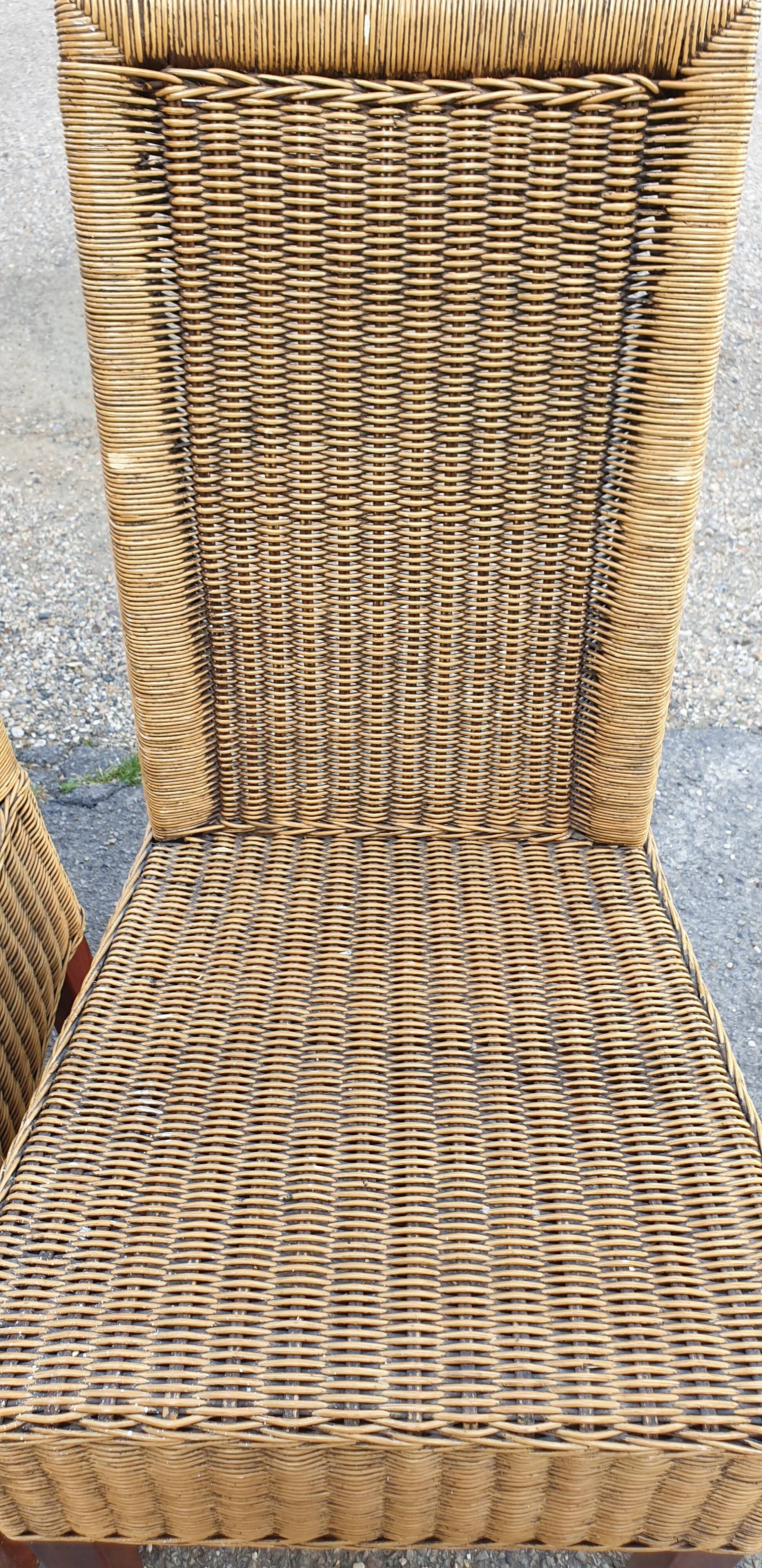 Rattan chair set