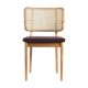Chair cannage light wood plum