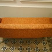 Sofa Orange organic Danish 50s/60s