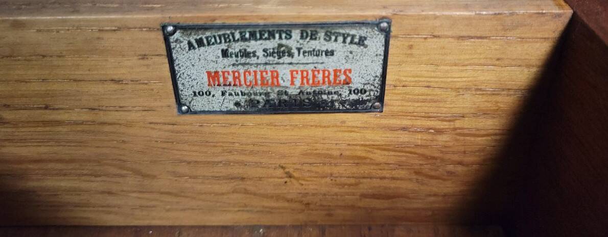 Important buffet desserte Art Nouveau – Mercier Frères Paris – Acajou