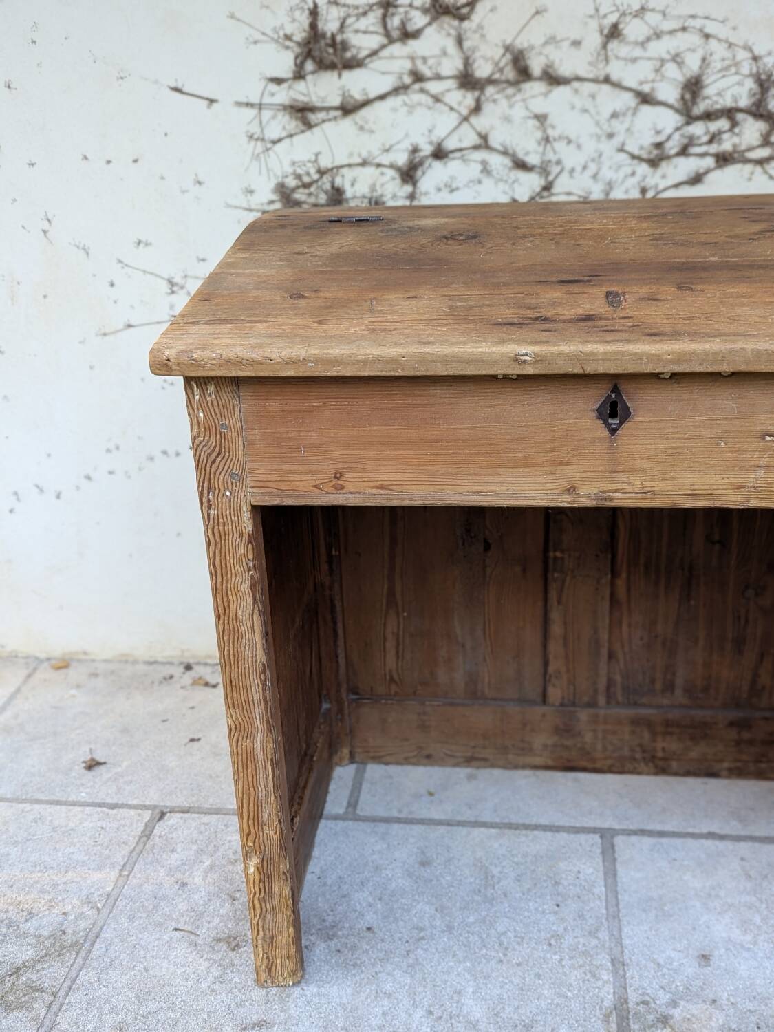 School desk with storage