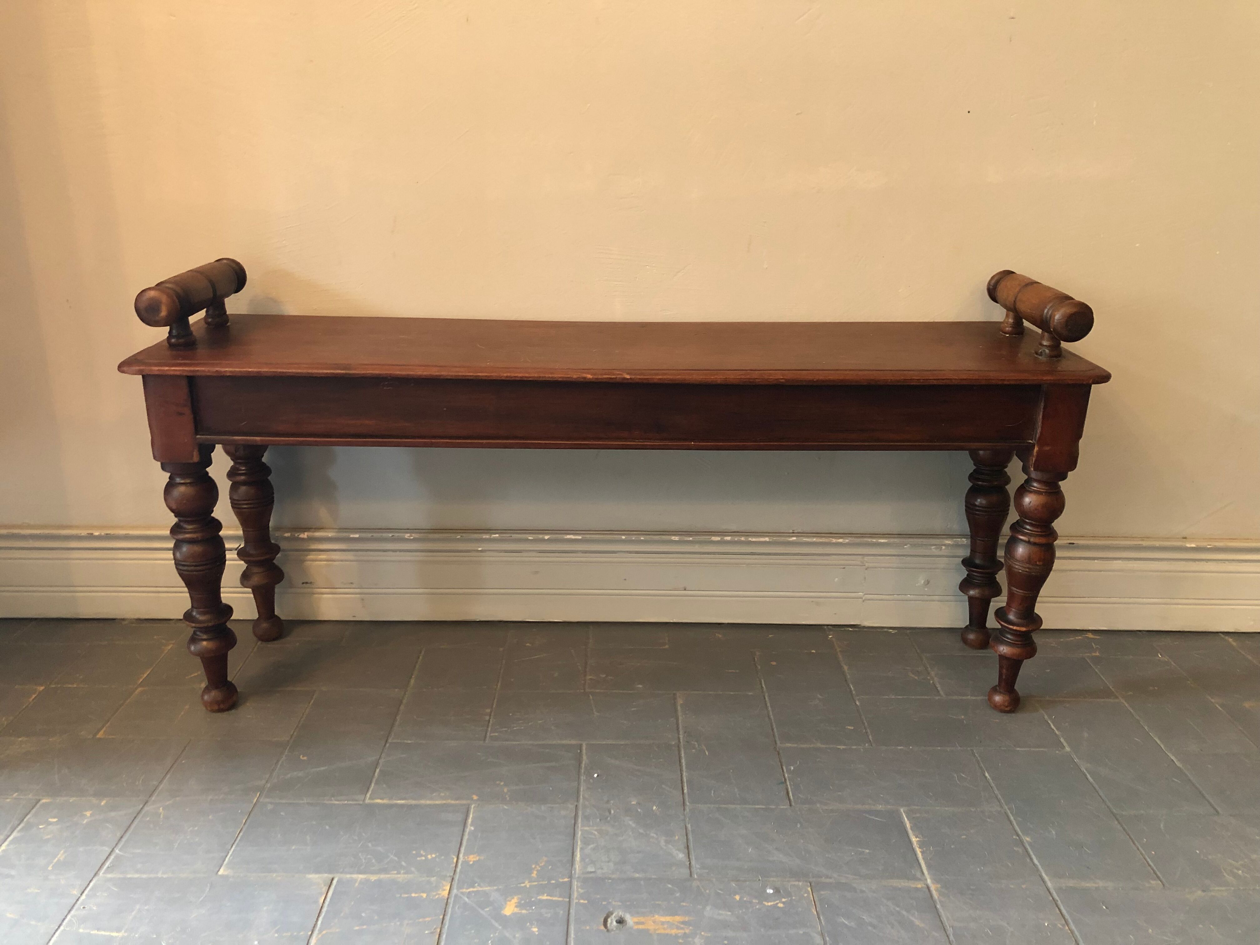 Solid oak bench 96 cm