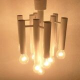 Minimalist suspension from the Swiss space age of the mid-century type 415 by Temde, 1960s.