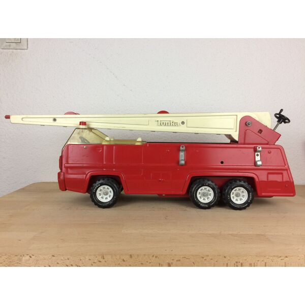 Camion de pompier tonka grand format, jouet ancien | Selency