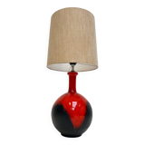 Spherical ceramic lamp in West Germany style, 1960s