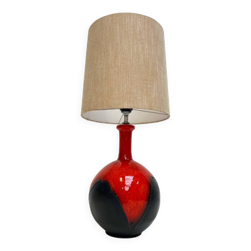Lampe sphérique en céramique de style ouest-allemand, années 1960