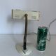 Lampe de bureau en métal laqué écru et doré, 1950