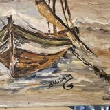 Boat signed Baudrin