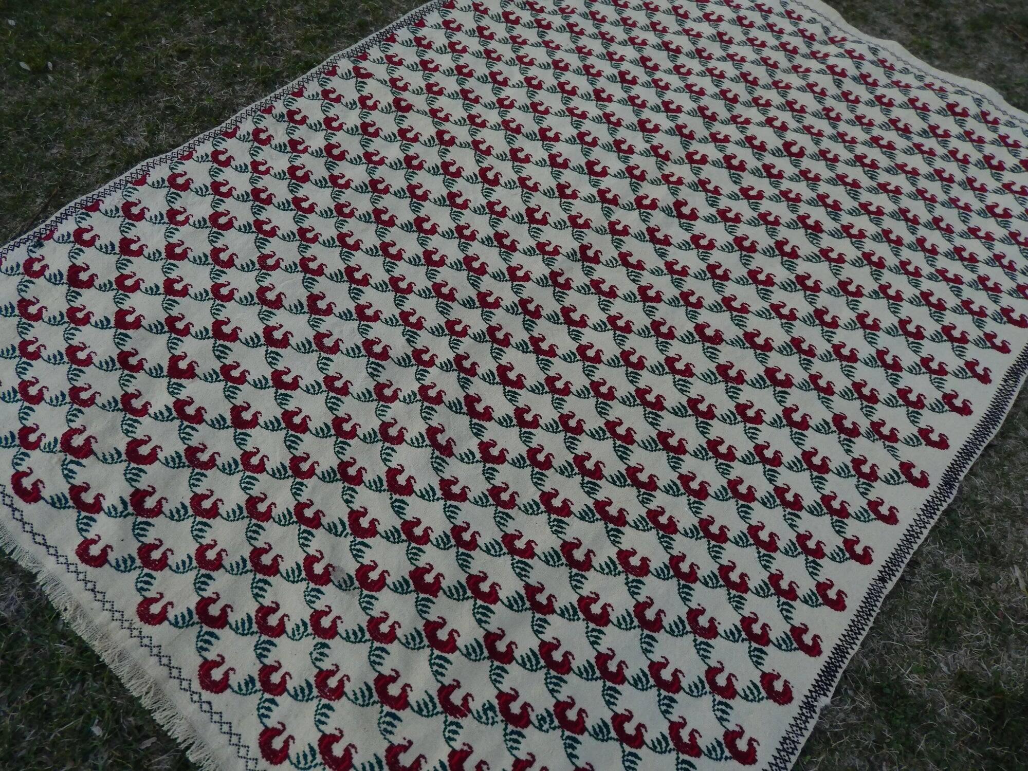 Kilim turc vintage tissé main 179x245 cm