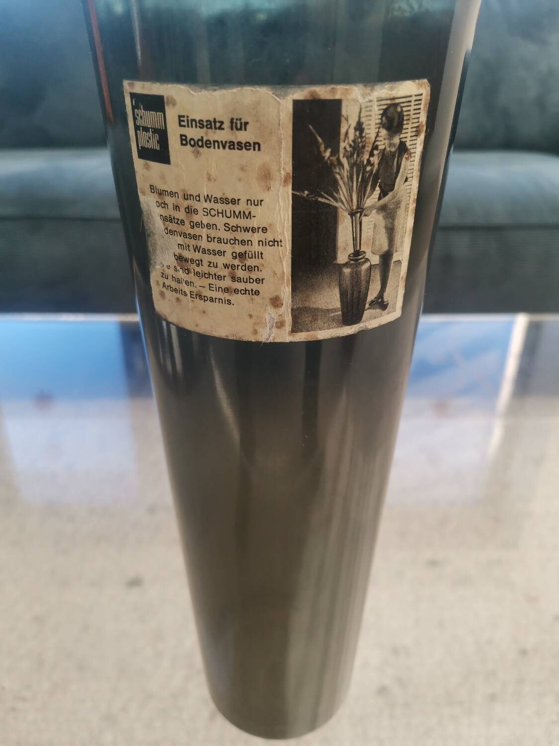 Large BAY Keramik Floor Vase 45 cm Red Vintage West Germany Bodo Mans