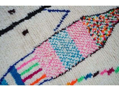 Colorful Berber Carpet 255 X 143cm