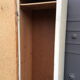 Parisian wardrobe, old rustic vintage mid century broom closet 1950