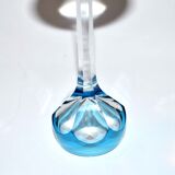 Verre à liqueur bleu en cristal de Saint-Louis modèle Bristol overlay 1930