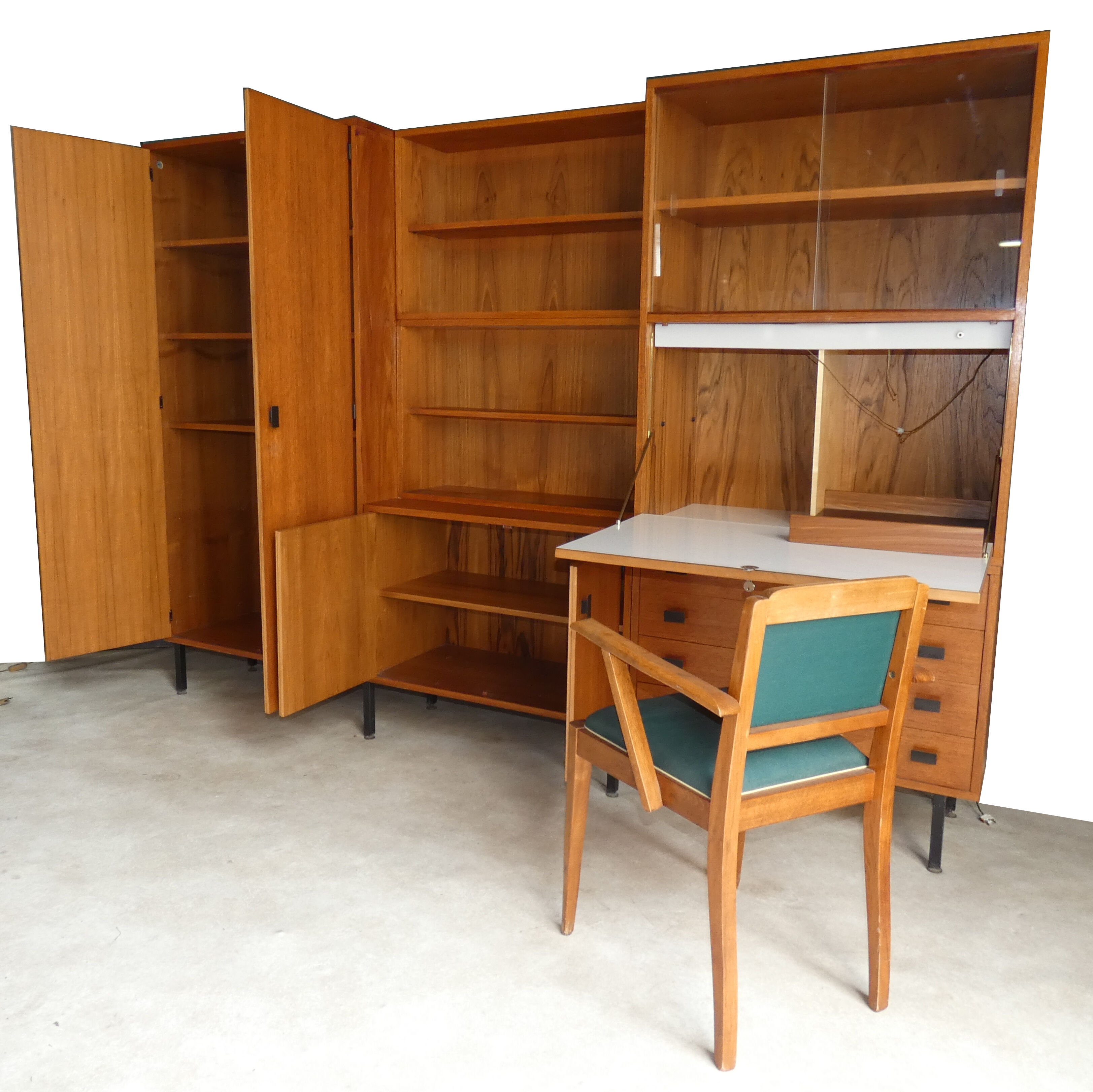 Secretary in teak 1950