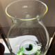 Vase vintage des années 70 en verre soufflé
