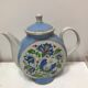 Teapot porcelain from Poland decorations from Russian inspiration