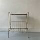 Side table - perforated metal magazine rack, designed by Matégot