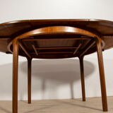 Round vintage extendable dining table from Mcintosh