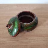 Small green Vallauris style candy box