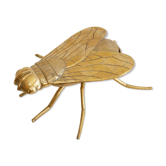 Empty vintage pocket in the shape of a brass insect