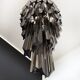 Vintage Italian Murano glass chandelier – 54 smoked prisms