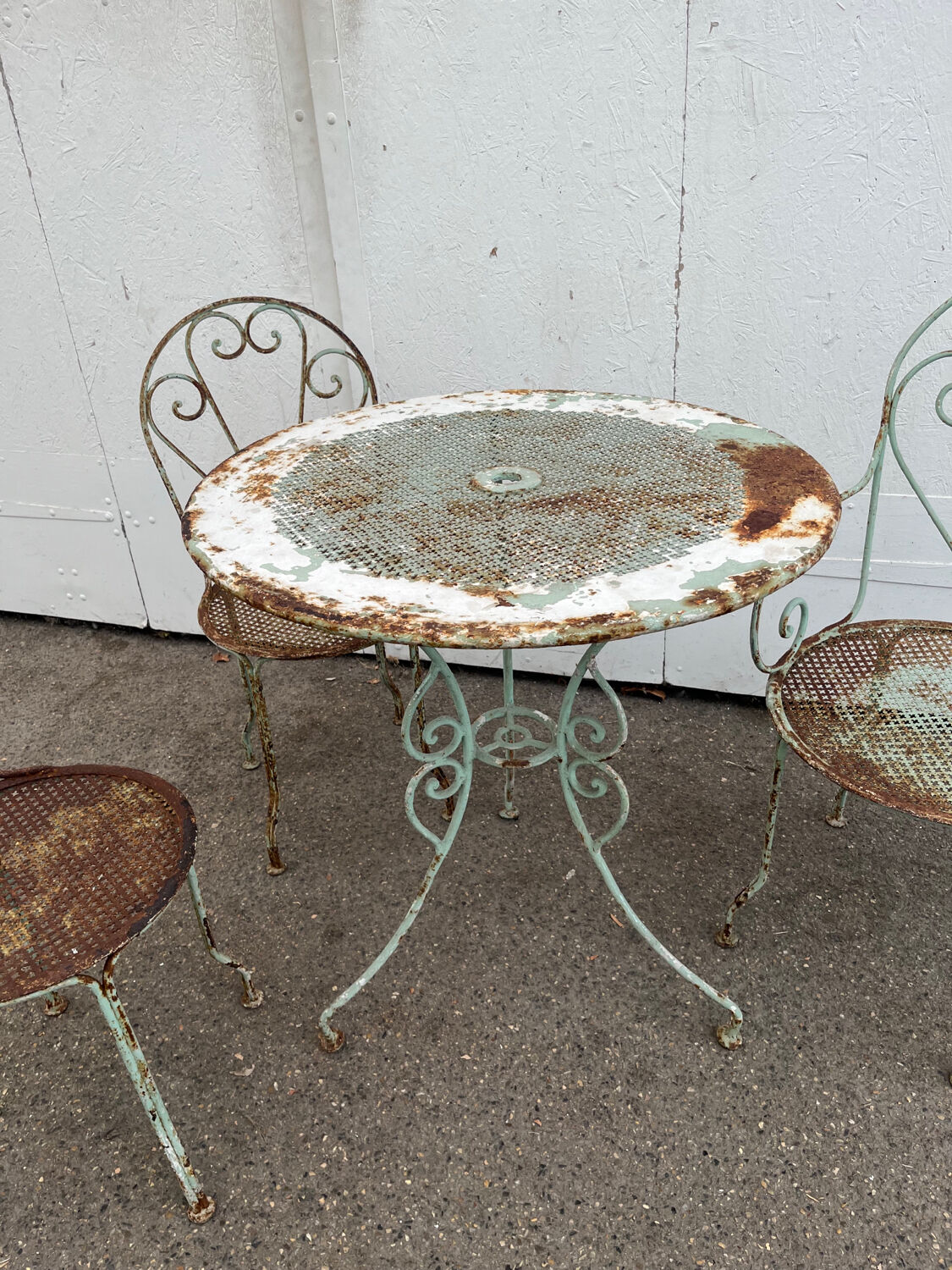 Wrought iron garden furniture 1920