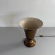Art Deco conical table lamp in brass by Mazda, 1940s, France