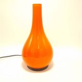 Orange opaline lamp
