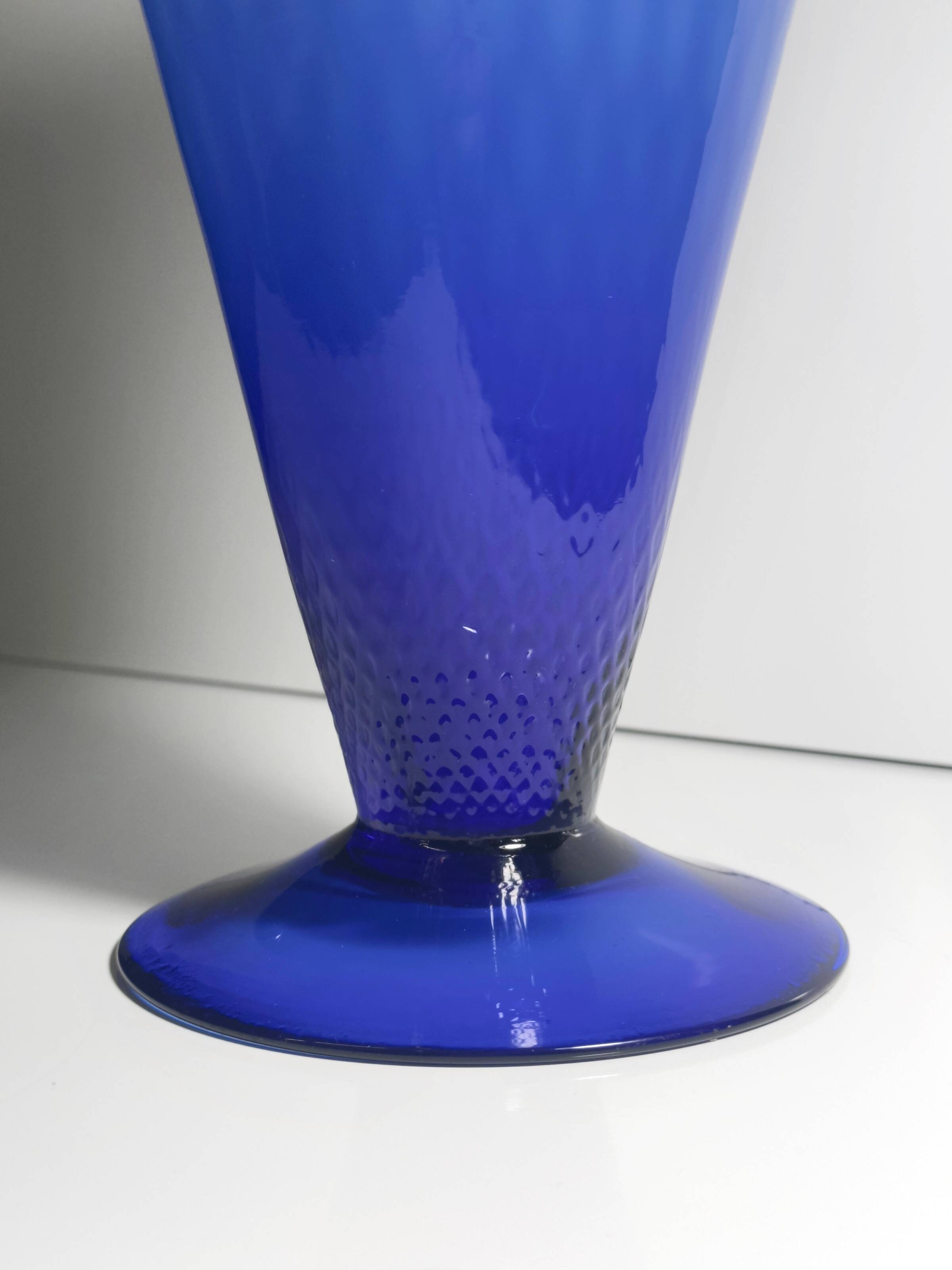 Cobalt Blue Murano Murano Glass Vase - 1960s
