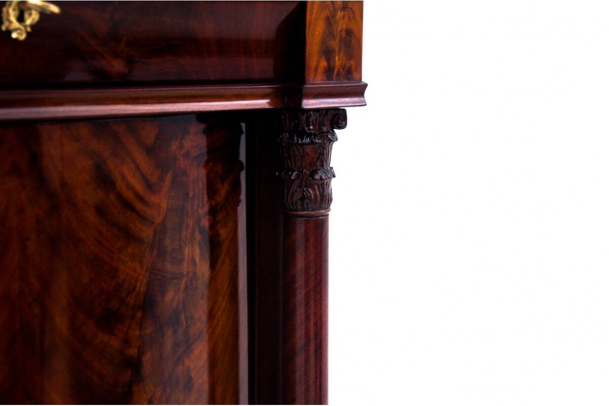 Antique chest of drawers - post, Northern Europe, circa 1850.