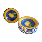 Service hollow plates Quadrifoglio Lemon