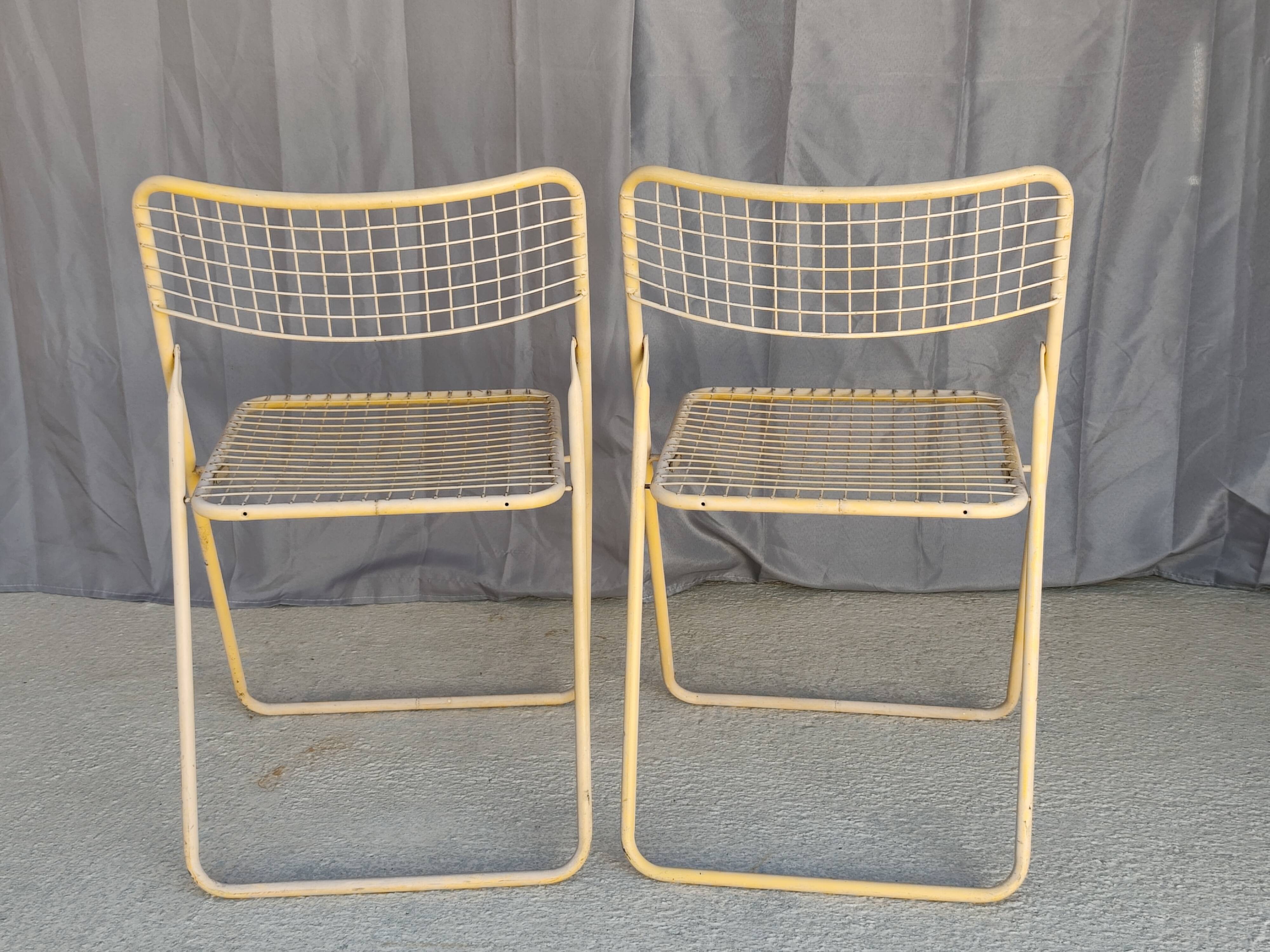 Pair of vintage folding chairs by Niels Gammelgaard