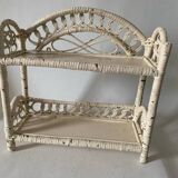 Rattan shelf