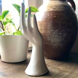 Handmade white ceramic ring sizer