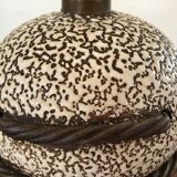 Ceramic table lamp fat lava circa 1950