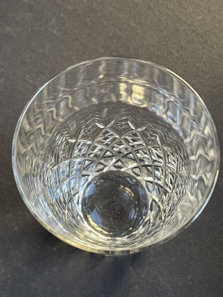 4 Large cut crystal glasses – Cristalleries Royales de Champagne