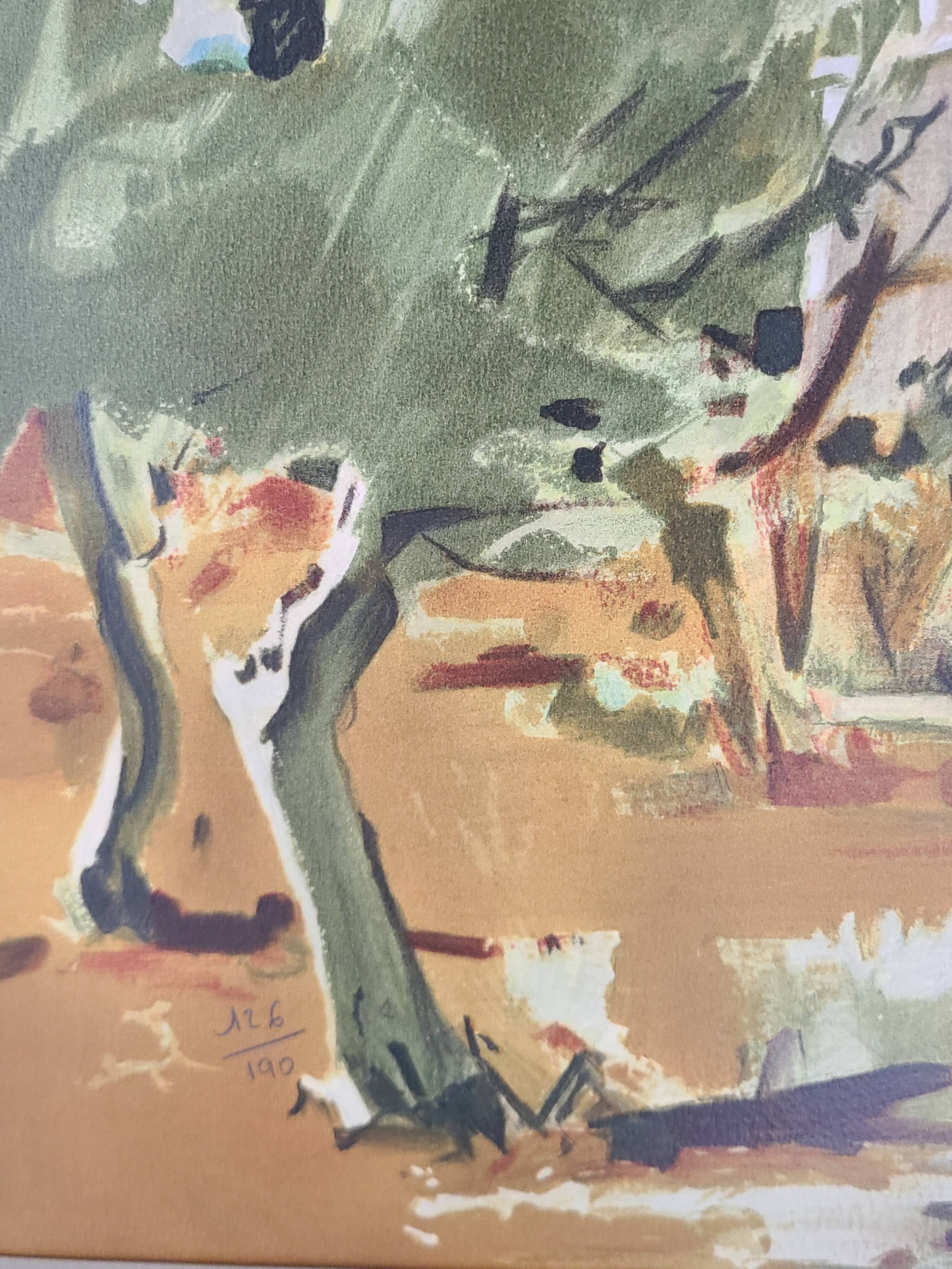 Provence by G. Cheyssial signed 110 x 79 cm