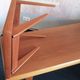 Teak metamorphic coffee tables and tray Johannes Andersen for Trioh, 1960s