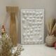 Tableau contemporain texturé relief 3D minimaliste - murmures blancs
