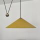 Adjustable Nickel Plated Pendant Lamp with Counterweight by Florian Schulz