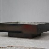 Planter wooden lacquered black design 1970