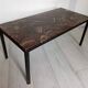 Table basse en pierre naturelle et résine, années 70
