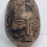 Antique carved wooden tribal mask, early-mid 20th century