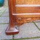 Art Nouveau period bed in mahogany and elm burl from the 1900s