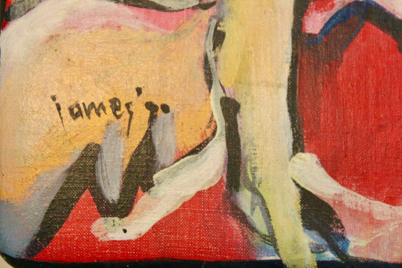 One off Hand painted set of four ‘Luisa’ Dining Chairs by Marcello Cuneo