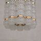 Swedish Mid-Century Brass and Glass Chandelier by Orrefors for Tyringe